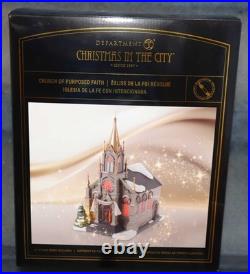 Dept 56 Church Of Purposed Faith Christmas In The City CIC Village 6018428