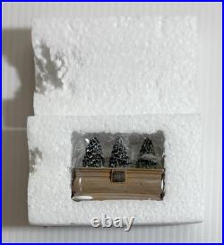 Dept 56 Classic Christmas BRIDGE STAIRS & TOPIARY NY City Central Park New