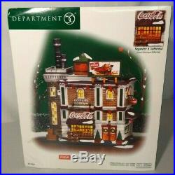 Dept 56 Coca Cola Bottling Company Christmas In The City Retired NEW