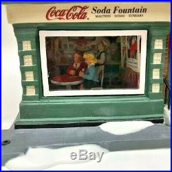 Dept 56 Coca Cola Soda Fountain CHRISTMAS IN THE CITY SERIES #59221