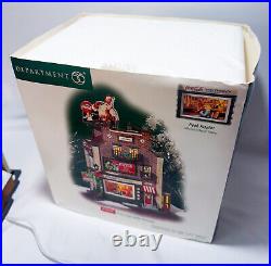 Dept 56 Coca-Cola Soda Fountain Christmas in the City Series Village With Box