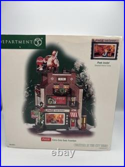 Dept 56 Coca-Cola Soda Fountain Christmas in the City Village 59221