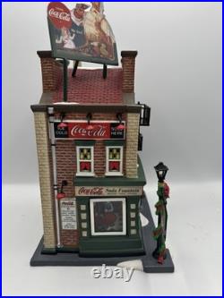 Dept 56 Coca-Cola Soda Fountain Christmas in the City Village 59221