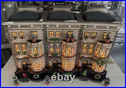 Dept 56 Dickens' Village Christmas In The City MULBERRIE COURT BROWNSTONES