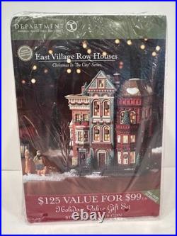 Dept 56 EAST ROW VILLAGE HOUSES (2 pcs) 56.59266 Christmas In The City NIB Dept 56 EAST ROW VILLAGE HOUSES (2 pcs) 56.59266 Christmas In The City NIB