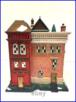 Dept 56 EAST ROW VILLAGE HOUSES (2 pcs) 56.59266 Christmas In The City NIB Dept 56 EAST ROW VILLAGE HOUSES (2 pcs) 56.59266 Christmas In The City NIB