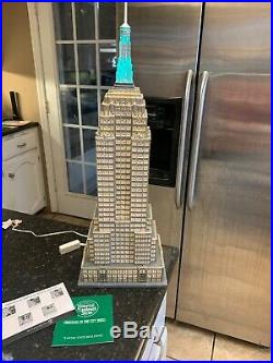 Dept 56 EMPIRE STATE BUILDING Christmas In The City #59207 Lighted Porcelain