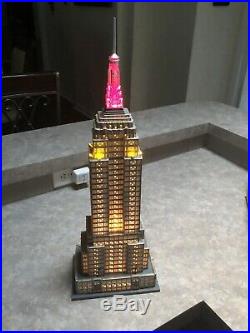 Dept 56 EMPIRE STATE BUILDING Christmas In The City #59207 Lights Work, No Box