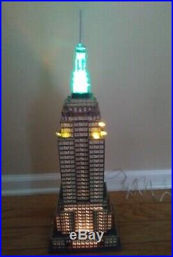 Dept 56 Empire State Building Christmas In The City 59207 D56 3 Color Light