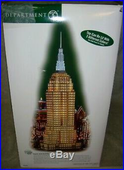Dept 56 Empire State Building Christmas in the City #59207 Original Box Read AD