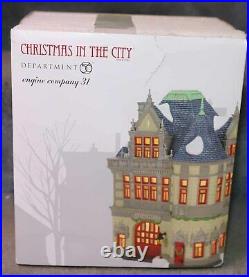 Dept 56 Engine Company 31 Fire Snow Village 6007585 Christmas In The City