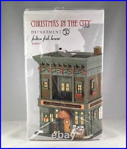 Dept 56 FULTON FISH HOUSE 4030345 Christmas In The City NYC South St Seaport D56