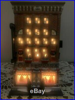 Dept 56 Ferrara Bakery & Cafe Christmas Snow Village Lighted House 59272