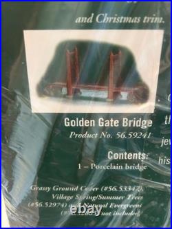Dept 56 GOLDEN GATE BRIDGE 56.59241 Christmas In The City NIB