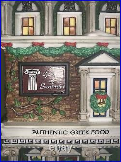 Dept 56 Garden Of Santorini 59239 Greek Food Restaurant Christmas In The City
