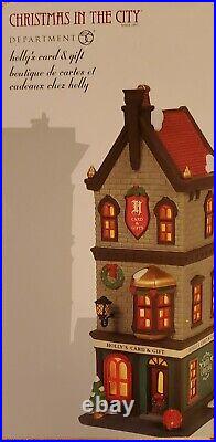 Dept 56 HOLLY'S CARD & GIFT Christmas In The City 6009750 New In Box Department