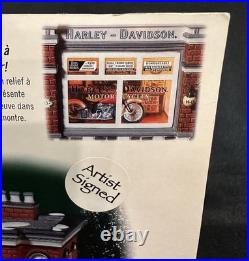 Dept 56 Harley-Davidson Dealership 2002 Christmas in the City ARTIST SIGNED