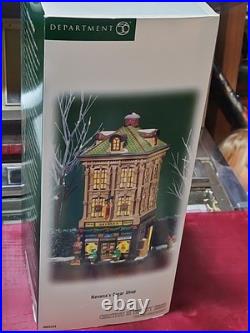 Dept 56 Havana's Cigar Shop Christmas In The City Series Village Withbox & Light