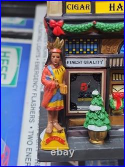 Dept 56 Havana's Cigar Shop Christmas In The City Series Village Withbox & Light