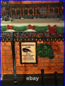 Dept 56 JAMBALAYA CAFE Christmas in the City 56.59265 DAMAGE Lighted Building