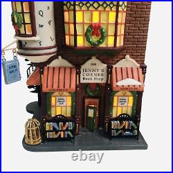 Dept 56 Jenny's Corner Book Shop Christmas In The City Series Retired 2000