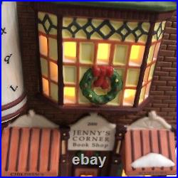 Dept 56 Jenny's Corner Book Shop Christmas In The City Series Retired 2000