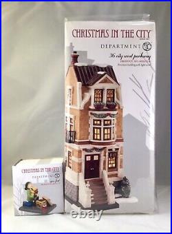 Dept 56 Lot of 2 36 WEST PARKWAY + OPEN FIRST CHRISTMAS IN THE CITY D56 NEW