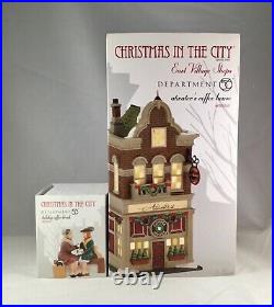 Dept 56 Lot of 2 ATWATER'S COFFEE HOUSE + HOLIDAY COFFEE BREAK CIC Department 56