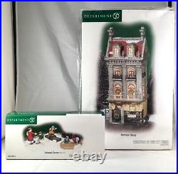 Dept 56 Lot of 2 HARRISON HOUSE + SIDEWALK GAMES St/3 Christmas In The City D56