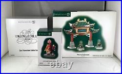 Dept 56 Lot of3 WELCOME TO CHINATOWN + LANTERNS FIREWORKS FOR SALE +SF CABLE CAR