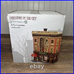 Dept 56 Luchow's German Restaurant #6007586, Christmas in the City New In Box