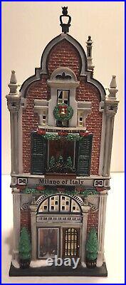 Dept 56 MILANO OF ITALY Christmas in The City Item 59238 Retired Original Box