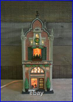 Dept 56 Milano Of Italy Christmas in the City Lighted Christmas Village House