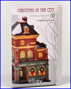 Dept 56 Murphy's Irish Pub 4025241 Christmas In The City CIC Village