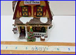 Dept 56 New England Village Sawyer Family Tree Farm #56671 Nice! Complete withBox