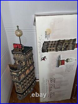 Dept 56 New Year The Times Tower 2000 New Year Works Complete No Missing Parts