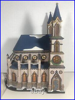 Dept 56 Old Trinity Church 1998 Stained Glass Free Shipping