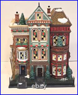 Dept 56 PARKSIDE HOLIDAY BROWNSTONE (2 pcs) Christmas in the City 56.58937 NIB