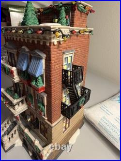 Dept 56 Parkside Holiday Brownstone 2002 Christmas in the City Retired