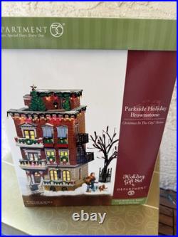 Dept. 56 Parkside Holiday Brownstone 2002 Retired Christmas In The City