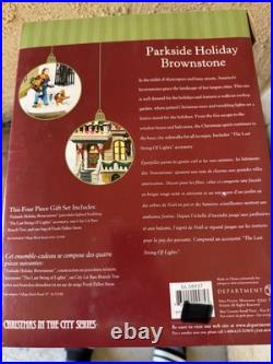 Dept. 56 Parkside Holiday Brownstone 2002 Retired Christmas In The City
