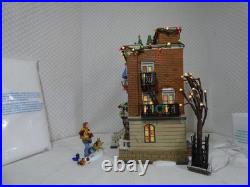 Dept 56 Parkside Holiday Brownstone #58937 Complete and Works