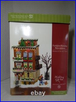 Dept 56 Parkside Holiday Brownstone #58937 Complete and Works