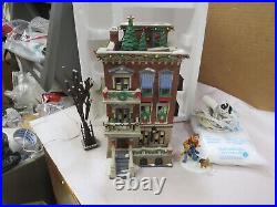 Dept 56 Parkside Holiday Brownstone Christmas In The City 58937 Complete Set