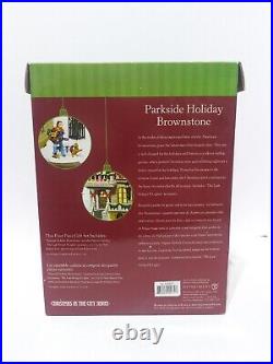 Dept 56 Parkside Holiday Brownstone Christmas in the City 2002 NIB #58937