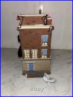 Dept 56 Parkside Holiday Brownstone Christmas in the City Village Lighted House