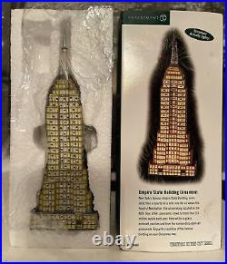 Dept 56 Rare Christmas In The City ORNAMENT 59408 EMPIRE STATE BUILDING Light Up