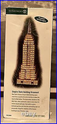 Dept 56 Rare Christmas In The City ORNAMENT 59408 EMPIRE STATE BUILDING Light Up
