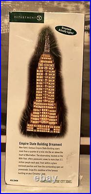 Dept 56 Rare Christmas In The City ORNAMENT 59408 EMPIRE STATE BUILDING Light Up