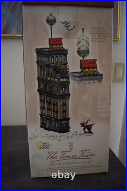 Dept 56 THE TIMES TOWER 2000 New Year Special Edition Village WORKS